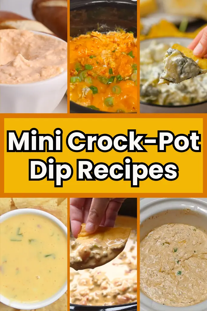 6 Mini Crock Pot Dip Recipes