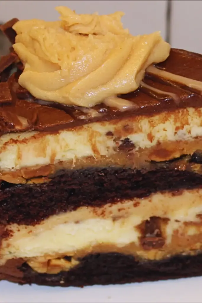 Reese's Peanut Butter Chocolate Cake Cheesecake